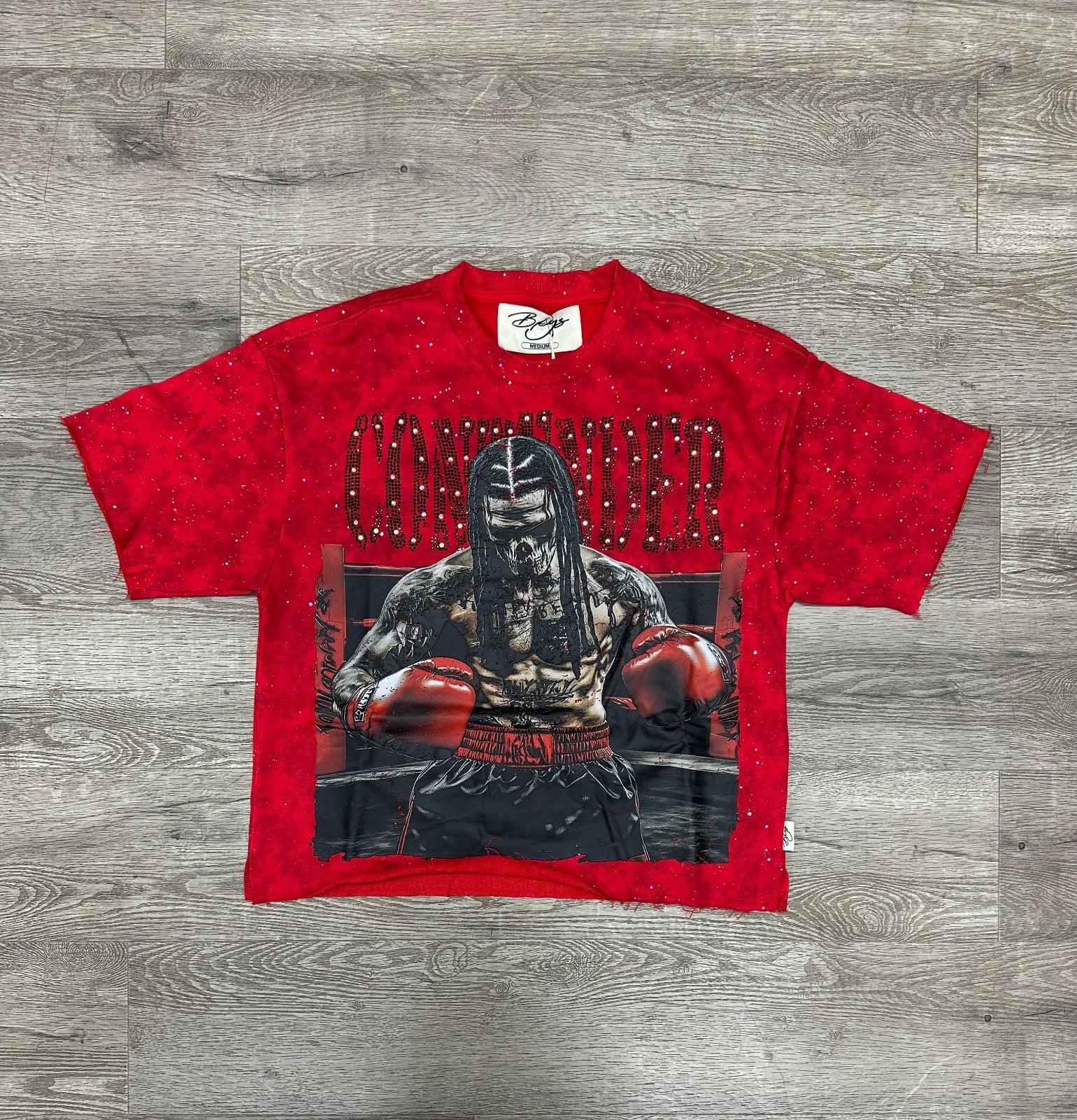 Bkys Crop Rhinestone Shirt